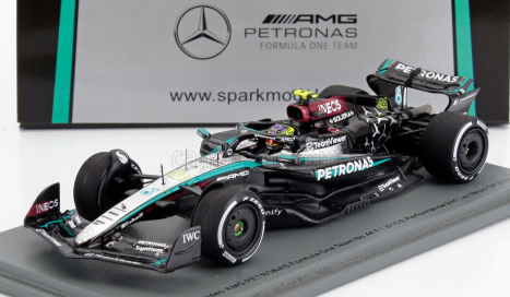 Spark-model Mercedes gp F1  W15 Eq Performance Team Amg Petronas Motorsport N 44 2nd Las Vegas Usa Gp 2024 Lewis Hamilton 1:43 Černá Stříbrná Zelená