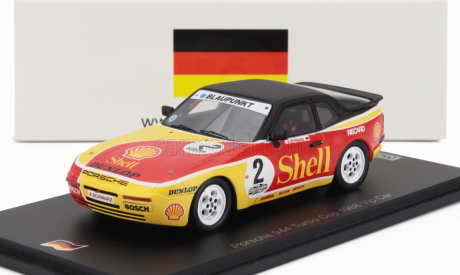 Spark-model Porsche 944 Turbo N 16 Shell Turbo Cup Germany 1988 Armin Schwarz 1:43 Žlutá Červená Černá