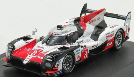 Spark-model Toyota Ts050 Hybrid 2.4l Turbo V6 Team Toyota Gazoo Racing N 8 Winner 24h Le Mans 2018 F.alonso - S.buemi - K.nakajima 1:87 Bílá Červená Černá