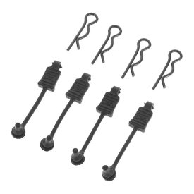 Sponky karoserie 1/8 Scale černé (4 ks.)