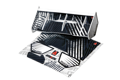 Stealth křídlo bílé pro 1/8 buggy/truggy
