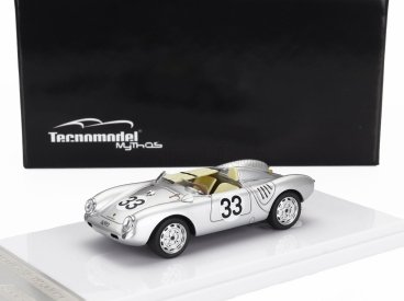 Tecnomodel Porsche 550a Team Porsche Kg N 33 24h Le Mans 1957 H.hermann - R.von Frankenberg 1:43 Silver