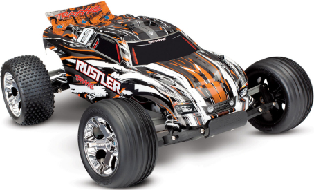 RC auto Traxxas Rustler 1:10 RTR, oranžová