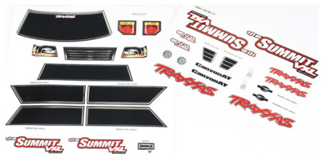 Traxxas samolepky: Summit 1:16 VXL