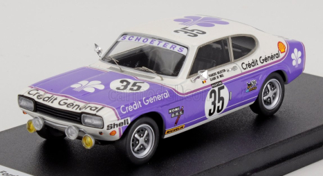 Trofeu Ford england Capri 3000 Glx N 35 24h Spa 1973 Francois Goldstein - Claude De Wael 1:43 Fialová Bílá