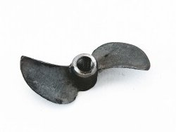 Závodní ocelový lodní šroub 2 listý, pravý, stoupání 36mm, 29,0mm/M4