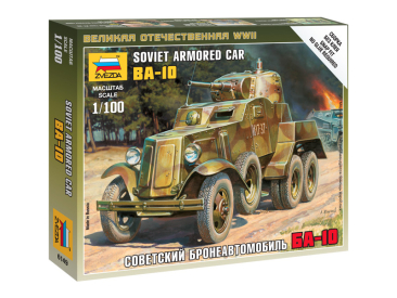 Zvezda Snap Kit - GAZ BA-10 (1:100)