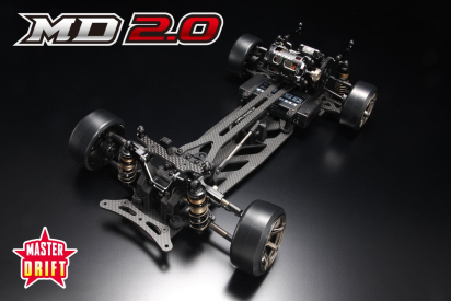 Yokomo Master Drift MD 2.0 RWD stavebnice driftovacího podvozku, uhlíkové šasi