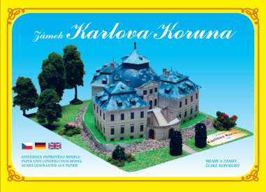 Zámek Karlova Koruna - papírový model 1:250
