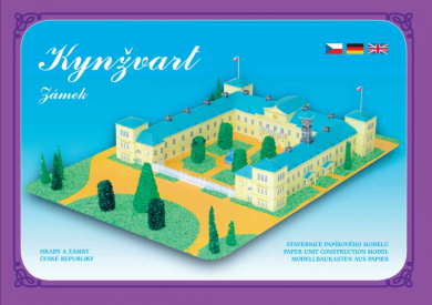 Zámek Kynžvart - papírový model 1:350