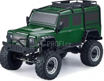BAZAR - RC crawler Double E Defender, zelená + náhradní baterie