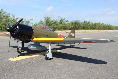 RC letadlo Zero A6M 2,18m (Zatahovací podvozek) Kamuflážní