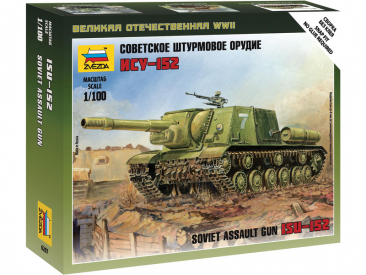 Zvezda Easy Kit Siviet assault gun ISU-152 (1:100)