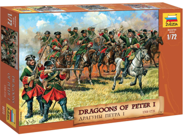 Zvezda figurky Dragoons of Peter the Great (1:72)