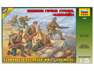 Zvezda figurky - němečtí Gebirgsjäger - reedice (1:35)