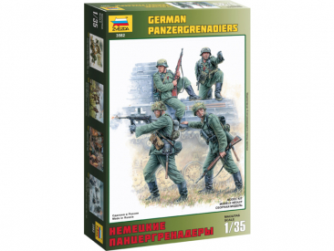 Zvezda figurky - němečtí Panzergrenadiers (1:35)
