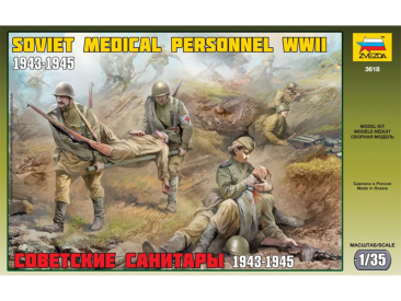 Zvezda figurky - ruští zdravotníci WWII (1:35)