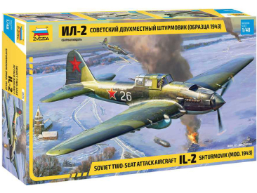 Zvezda Iljušin Il-2 Stormovik mod.1943 (1:48)