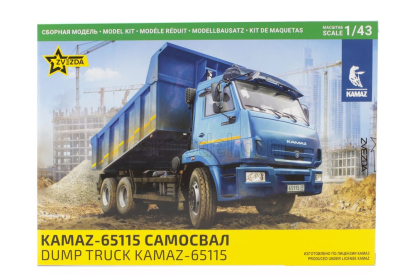 Zvezda Kamaz 65115 Truck Cassone Ribaltabile 3-assi 2006 1:43 /