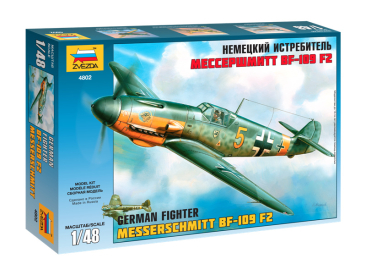 Zvezda letadlo Messerschmitt Bf-109 F2 (1:48)