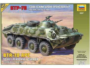 Zvezda obrněné vozidlo BTR-70 APC Afganistán (1:35)