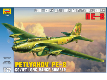 Zvezda Pe-8 Soviet Long-Range Heavy Bomber WWII (1:72)