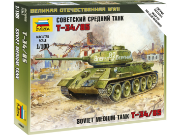 Zvezda Snap Kit - T-34/85 (1:100)