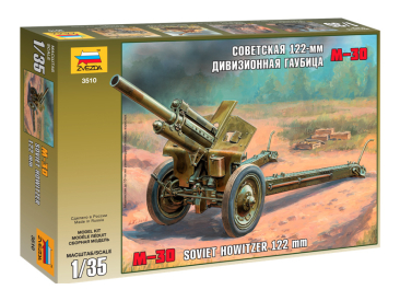 Zvezda sovětská houfnice M30 122mm (1:35)