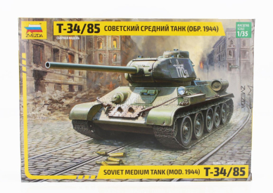 Zvezda Tank T34/85 Soviet Medium Military 1:35 /