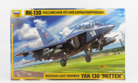 Zvezda Yakovlev Yak 130 Mitten Airplane Military 1996 1:48 /