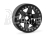 1.9'' Hliníkové beadlock disky šestipaprskové pro 1/10 crawler/expedice černé - 2 ks