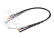 2S černý nabíjecí kabel G4/G5 - dlouhý 60cm - (4mm, 3-pin EH)