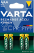 VARTA 56703 AAA micro accu 800 MAH, NiMH 4ks