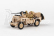 Abrex Cararama 1:43 - 1/4 Ton Military Vehicle With Gun - Sandy Yellow