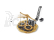 Academy Da Vinci Kit 18157 - FLYING PENDULUM CLOCK
