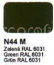 Agama Email N44 M Zelená RAL 6031