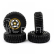 Aluminium CNC Beadlock graphite s pneu pro Axial SCX24, 4ks, zlaté