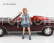 American diorama Figures Girl Car Meet 1 - Figure V 1:18 Světle Modrá Šedá