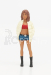 American diorama Figures Girl Hip Hop - 3 1:18 Bílá Červená Modrá
