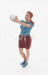 American diorama Figures Girl Selfie 1:18 Modrá Hnědá