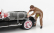 American diorama Figures Man Race Day 1 - Figure V 1:18 Brown
