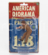 American diorama Figures Man Race Day 1 - Figure V 1:18 Brown