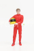 American diorama Figures Man Racing Legend 80s-a 1:18 Red