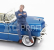 American diorama Figures Man Sitting Mechanic #ii 1:24 Blue