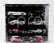 Atlantic Vetrina display box Espositore - 2x For 4 Cars 1/18 Lungh.lenght Cm 65.0 X Largh.width Cm 12.5 X Alt.height Cm 57.0 (altezza Utile Tra I Ripiani Cm 12.0 Inner Height Among Shelves) 1:18 Plastový Displej