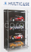 Atlantic Vetrina display box Espositore - For 4 Cars 1/18 Lungh.lenght Cm 36.8 X Largh.width Cm 12.5 X Alt.height Cm 57.4 (altezza Utile Tra I Ripiani Cm 12.0 Inner Height Among Shelves) 1:18 Plastový Displej