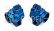 B6 a B6.1 FT modré hliníkové zadní náboje, 2 ks.