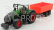 Bburago Fendt Vario 1000 Tractor With Trailer 2016 1:50 Zelená Šedá Červená