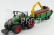 Bburago Fendt Vario 1000 Tractor With Trailer Trunk Transport 2016 - Trasporto Tronchi 1:50 Zelené Šedé Dřevo