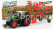 Bburago Fendt Vario 1050 Tractor With Whirl Rake Trailer 2016 1:50 Zelená Šedá Červená
